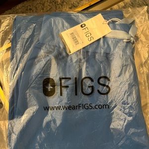 Figs High Waisted Livingston Capri Blue